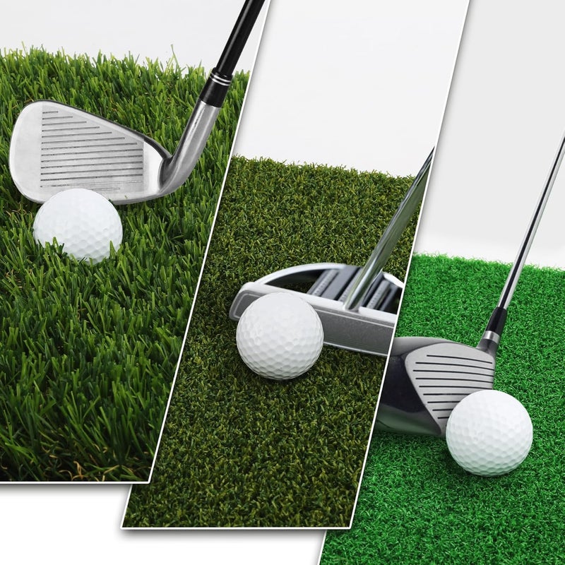 Wind Shear Golf Hitting Mat,Dual-Turf and Tri-Turf Portable & Foldable Golf Mat,Artificial Turf Golf Training Aids for Hitting,Swing & Putting-Ideal Golf Practice Mat for Indoor/Outdoor Use - Image 4